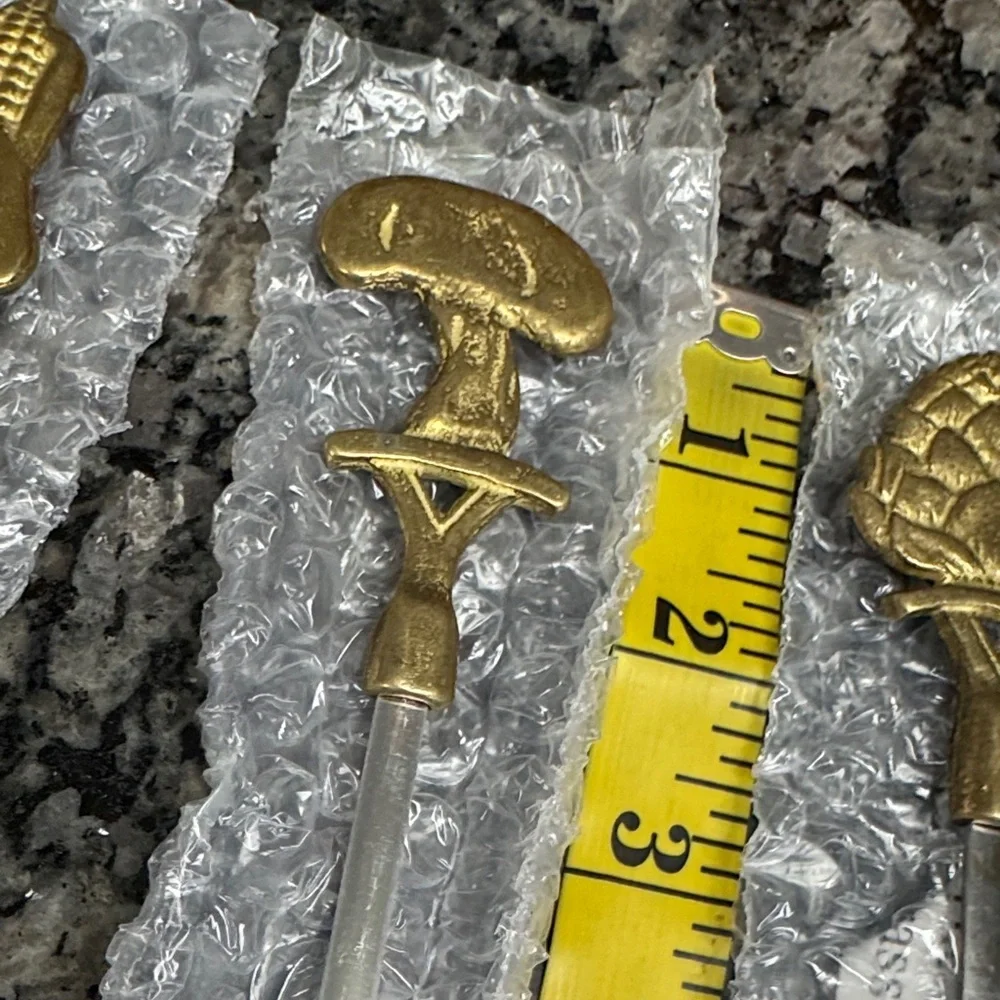 Williams Sonoma vintage brass skewer Set 6 in box NEW